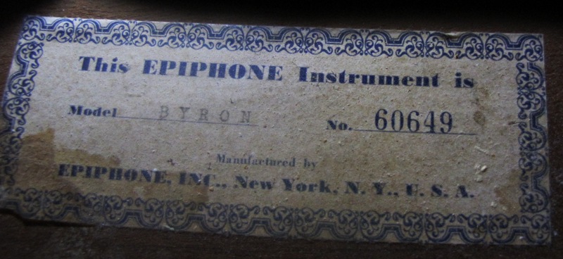 1951 Byron 60649 label