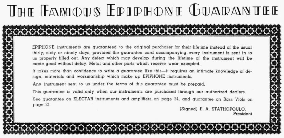 Catalogus 1941 guarantee