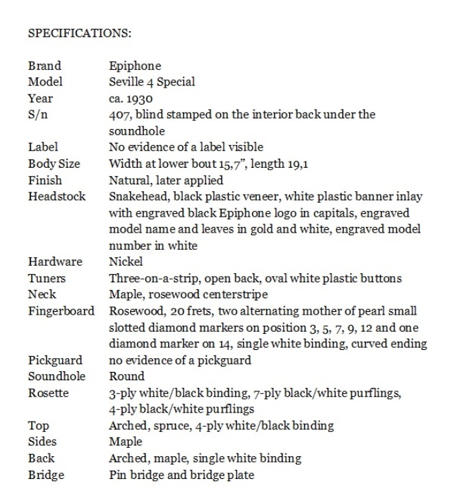 Seville 4 specs