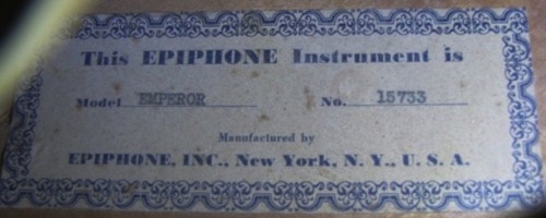 Epiphone labels